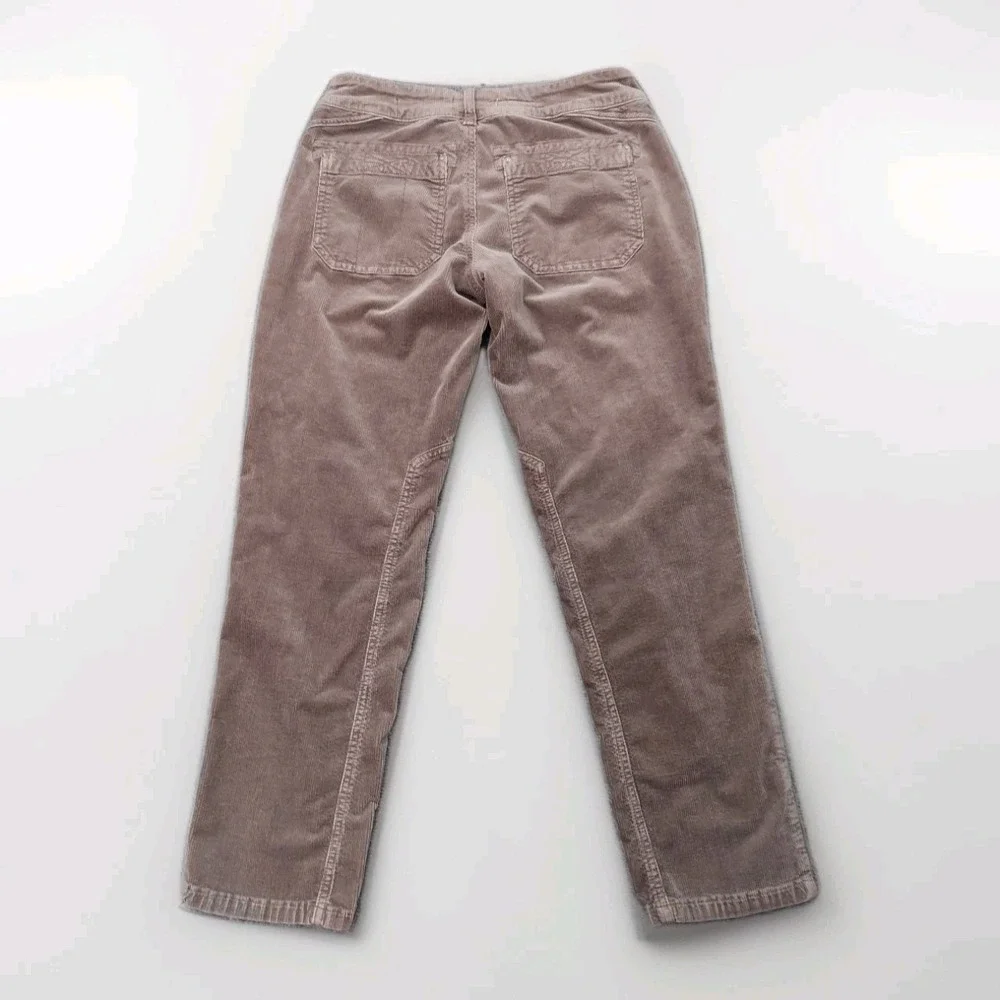 Pilcro Corduroy Jeans Womens 27 Gray Straight Leg Pants Low Rise‎ Soft Stretch